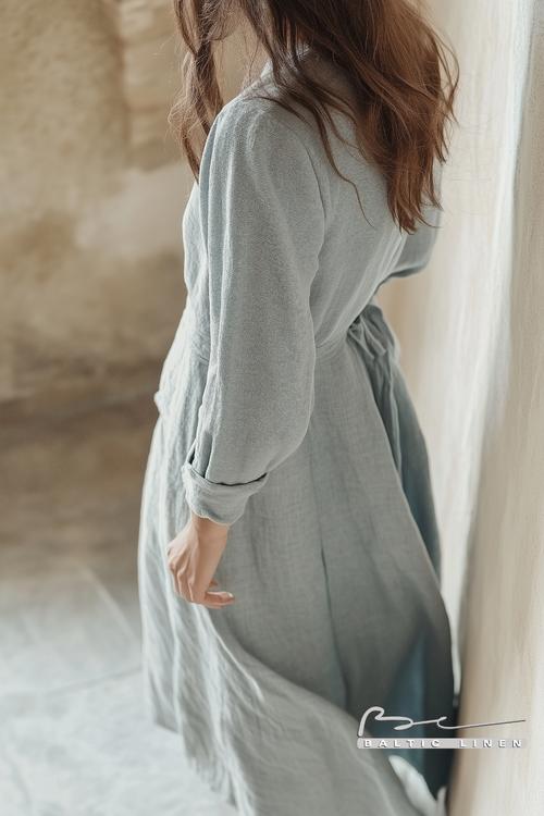 Eco-Friendly Linen Coat in Stunning Aerial Granada View
